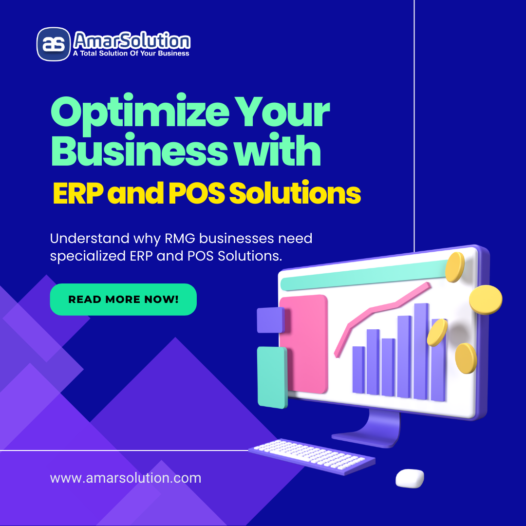 RMG industry ERP solutions, specialized POS systems for garments, inventory management software for RMG, production efficiency tools, supply chain management in RMG, POS software for retail o